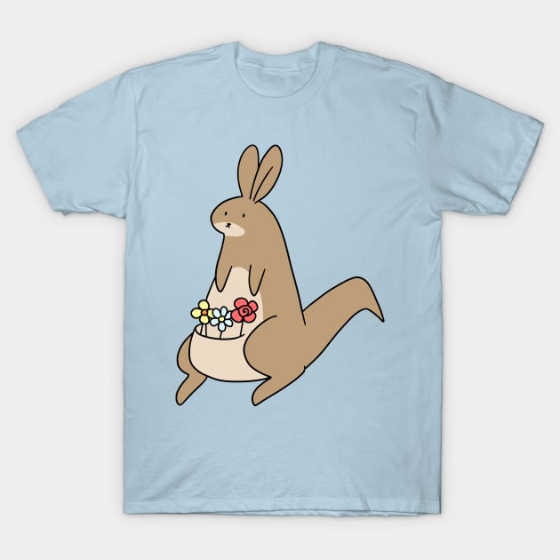 Flowery Kangaroo T-Shirt by saradaboru